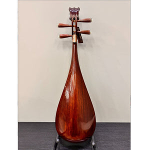 Dunhuang 543KK Gold Grade Pipa – Burmese Rosewood Chinese Lute, Unplayed with Original Accessories