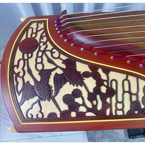 Pre-Owned Dunhuang 696D Guzheng 21-String Shuang He Zhao Yang Chinese Zither