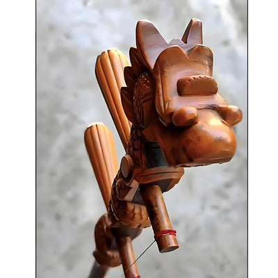Used NO.226 Antique Suzhou Indian Sandalwood Dragon Head Erhu – Feng Yi Xing Workshop, Republic Era (1912–1949)