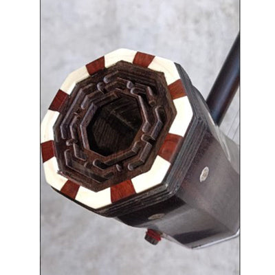 Used NO.223 Republic Era Antique Indian Sandalwood Erhu – Mammoth Inlay, Extended Resonator, Multi-Tonal (Erhu & Gaohu Style)