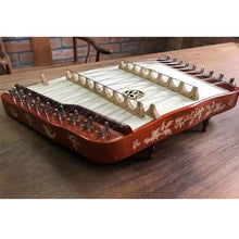 Load image into Gallery viewer, Yuesheng Butterfly Dream Mini Yangqin – Pear Wood &amp; Mother-of-Pearl Inlay Pre-Owned Professional Dulcimer