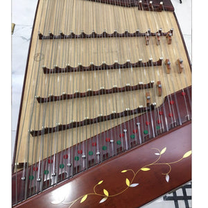 Pre-Owned Yuehai 402 Yangqin “Flying Flowers & Jade Inlay” – Chinese Dulcimer for Beginners & Performers