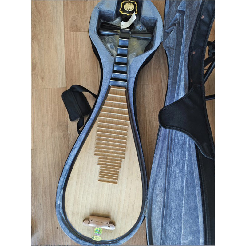 Like New Dunhuang Yunpai 560 Pipa – Black Buffalo Horn Pegs & Traditional Chinese Lute