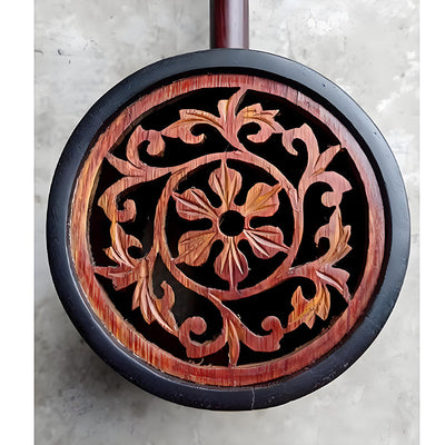 Used NO.238 1960s Beijing National Musical Instruments Factory Zhonghu – Aged Indian Sandalwood, Cloud Head Carving, Fully Restored Professional Instrument