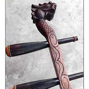 Used NO.235 1950s Suzhou Dragon Head Erhu – Huanghuali & Indian Sandalwood, Fully Restored and Professionally Played-In