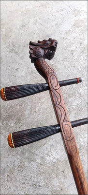 Used NO.235 1950s Suzhou Dragon Head Erhu – Huanghuali & Indian Sandalwood, Fully Restored and Professionally Played-In