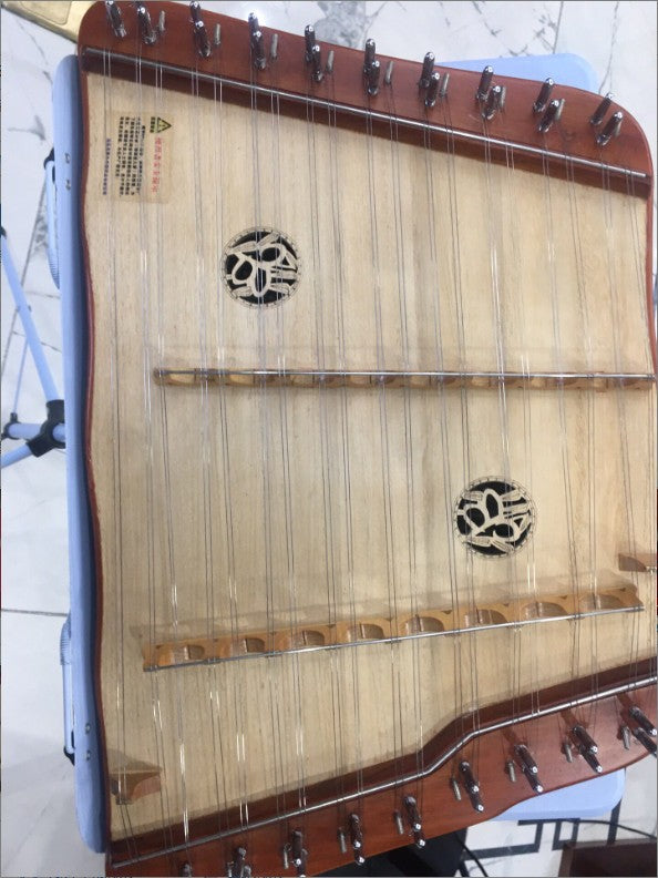 Yuesheng Butterfly Dream Mini Yangqin – Pear Wood & Mother-of-Pearl Inlay Pre-Owned Professional Dulcimer