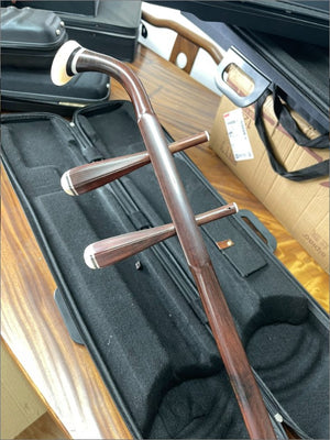 Aged Rosewood Erhu Body – Unfinished Chinese Erhu Frame for Python Skin Mounting & Restoration